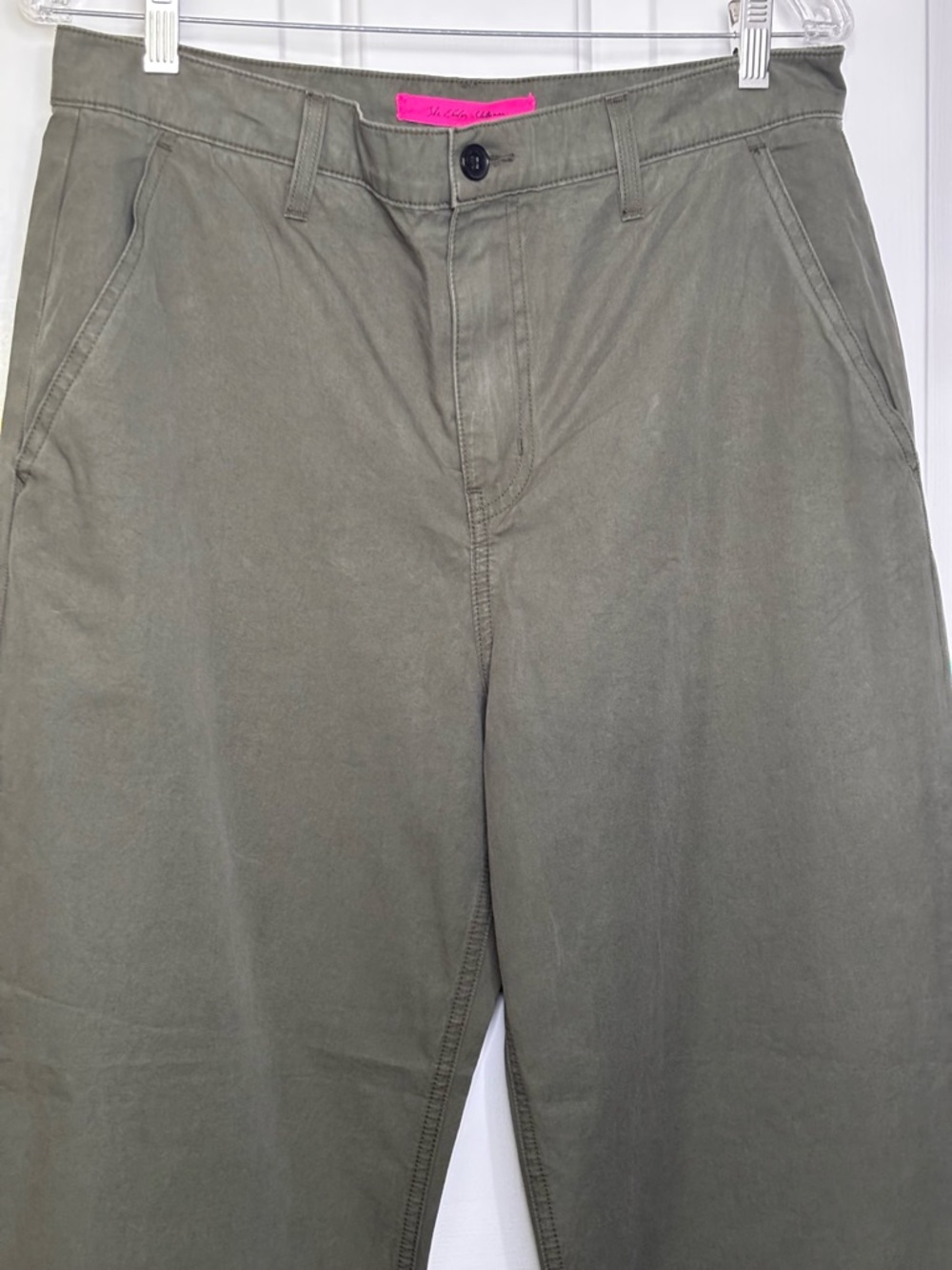 Nwt The Elder Statesman Olive Green Cropped Wide Leg Casual Pants Size 30 — image 2 of 8